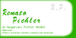 renato pichler business card